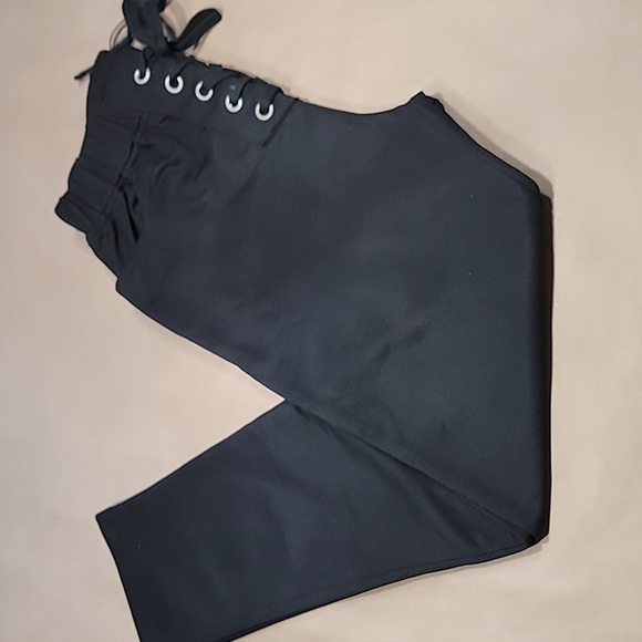 Know One Cares (Nordstrom) Size S Black Lace Up Track Pants/Joggers NEW with Tag - Picture 6 of 14